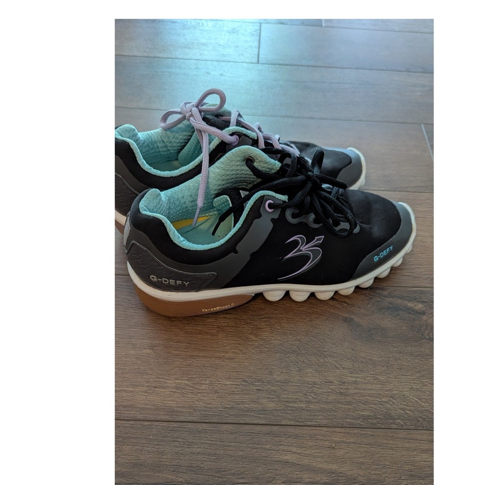 Gravity Defyer G-Defy Womens 9.5 Walking Shoes Black Purple VersoShock